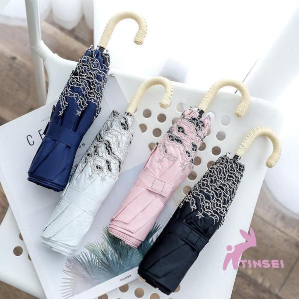 傘レディース可愛い晴雨兼用耐風折りたたみ傘折り畳み傘ジャンプおしゃれ軽量ハートキュートガーリーフェミ...