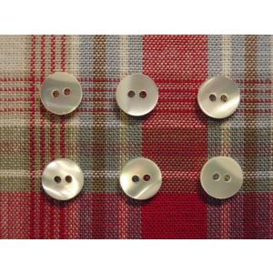 貝釦 皿 高瀬 9mm 6個入り 天然素材 自然 天然 色形
