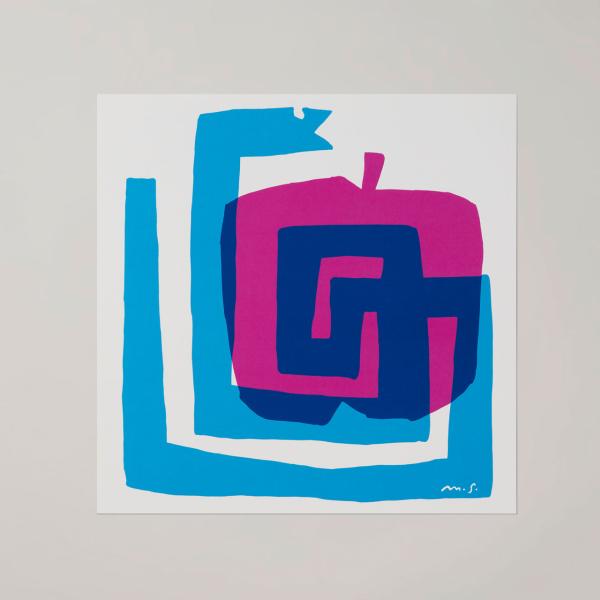 a good view アートポスター 30cm POMME SNAKE（ポンムスネーク）turqu...