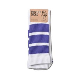 AKTR MONSTER SOCKS 【122-023021】WHITExPURPLE｜tipoff