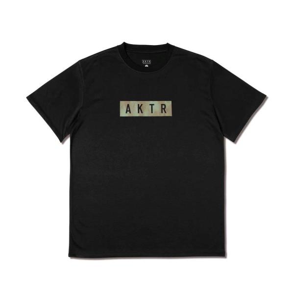 AKTR MELT CAMO BOX LOGO SPORTS TEE 【126030005】BK