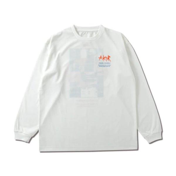 AKTR AEROSTEAM PHOTO L/S DRYTECH TEE【223005005】WH