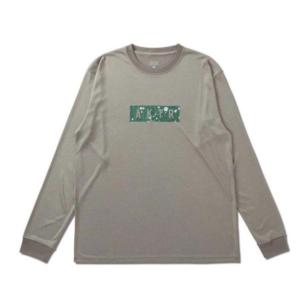 AKTR SPLASH BOX LOGO L/S SPORTS TEE【223013005】GY