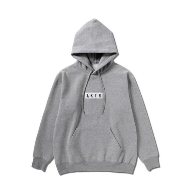 AKTR LOGO SWEAT PULLOVER HOODIE【224027010】GY