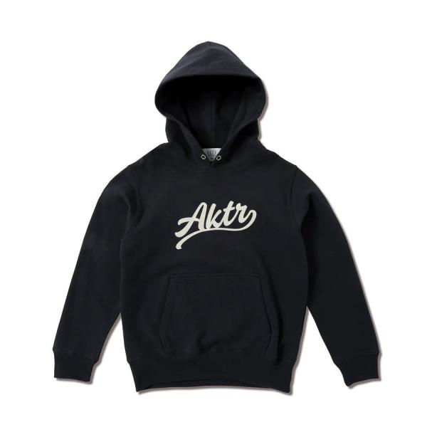 AKTR KIDS SCRIPT LOGO SWEAT HOODIE 【225039010】NV