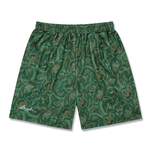 Arch gobelin fabric pattern shorts【B125125】green