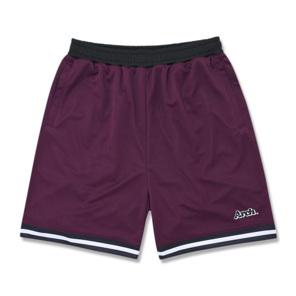 Arch hem line shorts【B125132】bordeaux