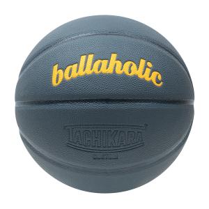 5号球　ballaholic Playground Basketball / ballaholic x TACHIKARA 【BHAAC00830SNYN5】slate blue/dark navy/yellow｜tipoff