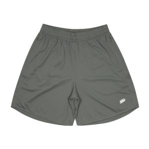 ballaholic Basic Zip  Shorts  【BHBSH00537CGW】charcoal gray/white