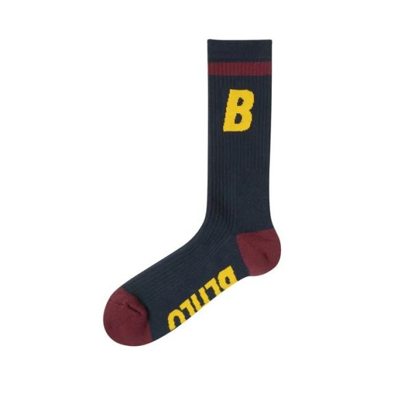 ballaholic B Socks【BHCAC00177NYC】navy/yellow/crims...