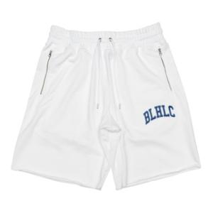 ballaholic BLHLC Sweat Zip  Shorts  【BHCSH00187WHT】｜tipoff