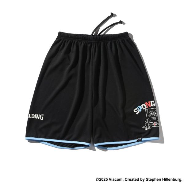 SPALDING ジュニア プラクティスパンツ スポンジ・ボブ パペット 【SJP25181S】ブラ...