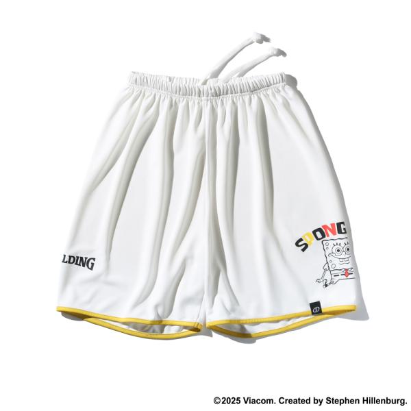 SPALDING ジュニア プラクティスパンツ スポンジ・ボブ パペット 【SJP25181S】ホワ...