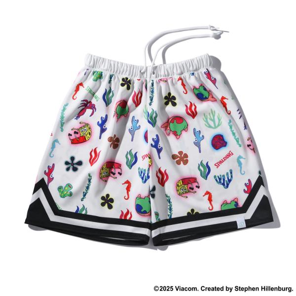 SPALDING ジュニア ジャージーショーツ スポンジボブ アンダーザシー 【SJP25183S】...