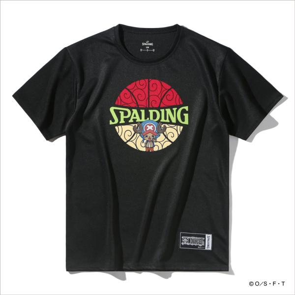 SPALDING ONE PIECE　ヒトヒトの実 ボールプリント 【SJT25159P】BLACK