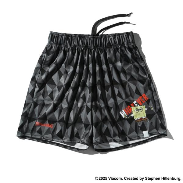 SPALDING　プラクティスパンツ スポンジ・ボブ フレーズ 【SMP25148S】ブラック