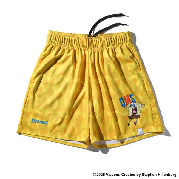 SPALDING　プラクティスパンツ スポンジ・ボブ フレーズ 【SMP25148S】イエロー