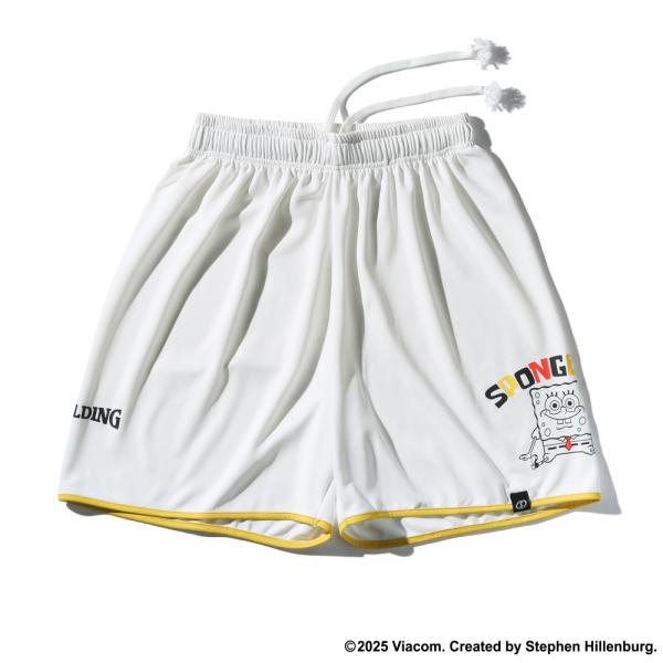 SPALDING　プラクティスパンツ スポンジ・ボブ パペ【SMP25150S】ホワイト