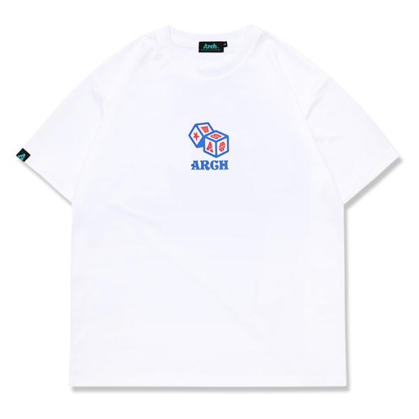 Arch lizard camo box logo tee【T123114】white