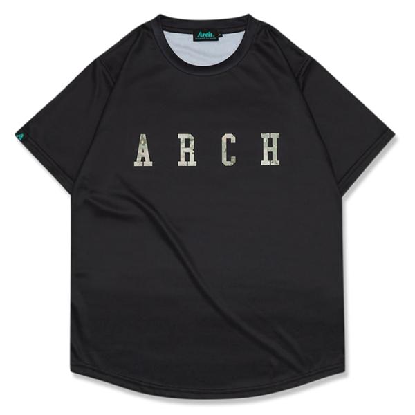 Arch  overlap camo tee【T124105】black