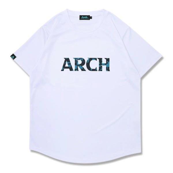 Arch grid faded tee【T125119】white