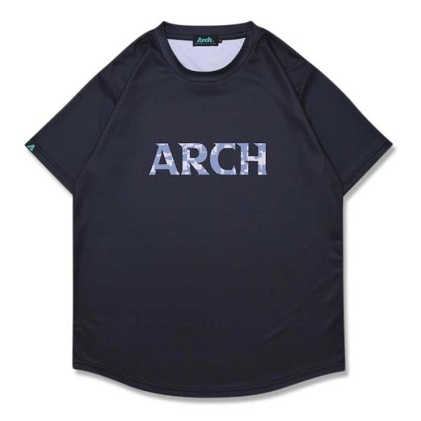 Arch grid faded tee【T125120】black