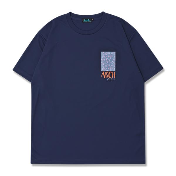 Arch rise vibes flower tee【T126134】indigo