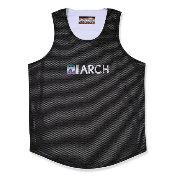 Arch tribal paint rev. tank 【T221-110】white/black