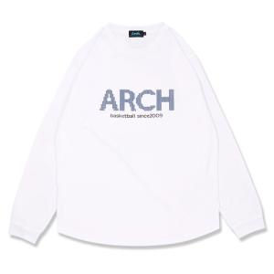 Arch crochet logo L/S tee [DRY]【T322125】white｜tipoff