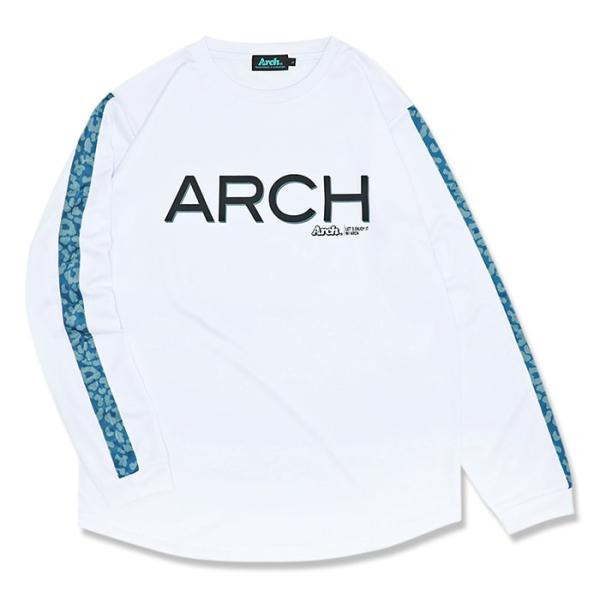 Arch two-tone leopard L/S tee 【T323124】white