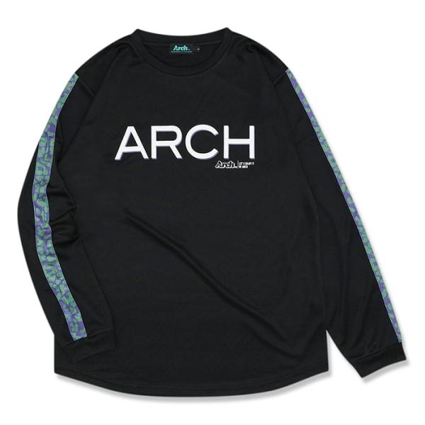 Arch two-tone leopard L/S tee 【T323125】black