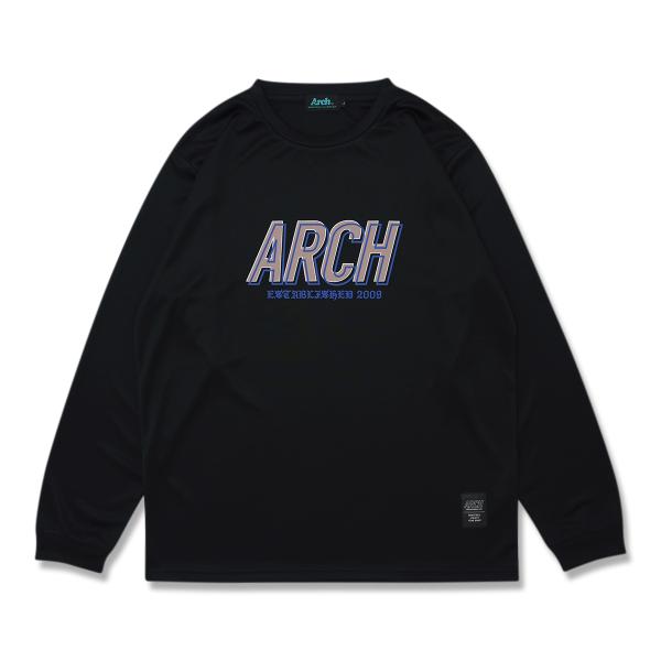 Arch shade logo L/S tee 【T325111】black