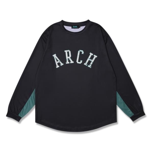 Arch motion splash L/S tee【T326105】black