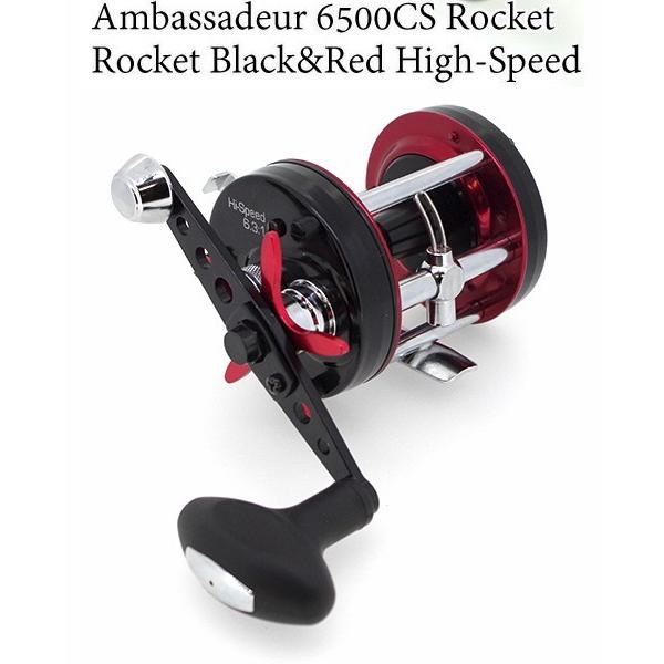 ABU アブガルシア アンバサダー6500CS Rocket Black&amp;Red High-Spee...