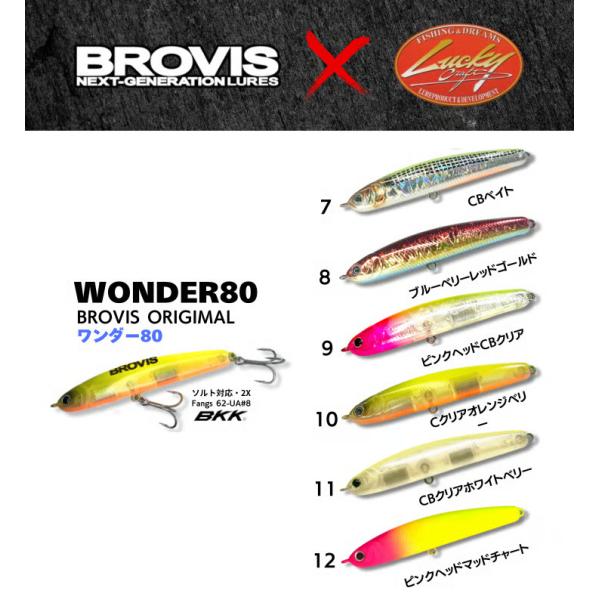 限定生産 ワンダー80 ブロビス × ラッキークラフト コラボレーション