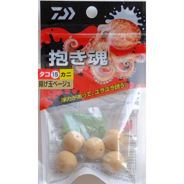 【特価】ダイワ 抱き魂タコ15 カニ 揚げ玉ベージュ 【メーカー価格616円】
