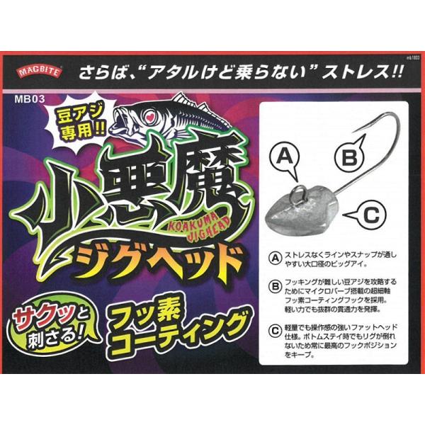 マグバイト 小悪魔ジグヘッド MB03 / ネコポス便OK