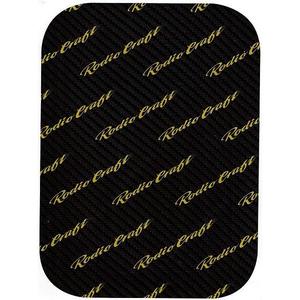 ロデオクラフト RCカーボンステッカー ブラック・イエローロゴ / ネコポス便OK