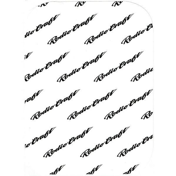 ロデオクラフト RCカーボンステッカー ホワイト・ブラックロゴ / ネコポス便OK