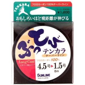 サンライン ぶっとびテンカラ 8m 4.5号→1.5号 / ネコポス便OK