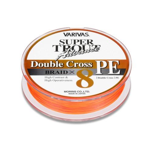 VARIVAS スーパートラウト アドバンス ダブルクロス PE 蛍光オレンジ 1.0号 / ネコポ...