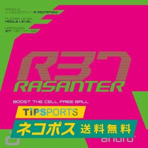 送料無料 アンドロ(andro) ラザンター R37 卓球ラケット用 裏ソフトラバー レッド/ブラック