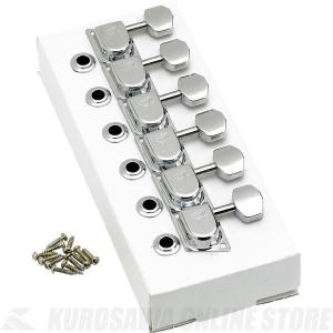 Fender 70s "F" Style Stratocaster/Telecaster Tuning Machines Chrome (6個)(ギターパーツ/ペグ)(ご予約受付中)｜tiptoptone