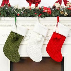 クリスマス ソックス クリスマスストッキング 靴下 大きい くつ下 飾り付け Merry Christmas 飾り ナチュラル シンプル おしゃれ｜tira-larma