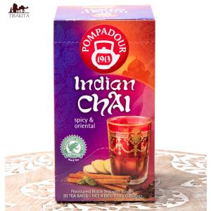 チャイ Chai Pompadour インドのお茶 インディアン クラシック ティーバック (20パック) (Pompadour) インド紅茶｜tirakita-shop
