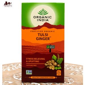 ハーブ ハーブティー トゥルシー ティーバッグ トゥルシーティ ジンジャー TULSI GINGER(25包) (Organic India)｜tirakita-shop