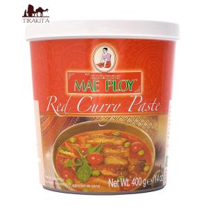 タイカレー MAE PLOY タイ料理 レッドカレーペースト 400g 〔MAE PLOY〕 料理の素 ココナッツ エスニック料理｜tirakita-shop