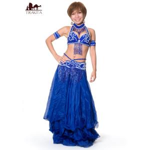 【送料無料】 ベリーダンス衣装 フレアスカート ブラ 上下セット / 上下セット群舞 コスチューム Belly Dance 送料無料 ベリー 衣装 ベリーダンス ベリーダンス衣装 スカート・ブラ