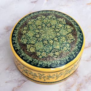 送料無料 ミニアチュール 細密画 小物入れ カシミール (超高精細・一点