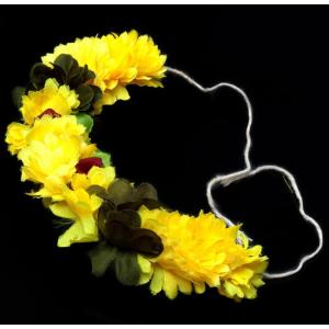 髪飾り 花 ジャスミン 南インド 南インドの髪飾り 黄色の花 頭 アクセサリー エスニック アジア アンクレット